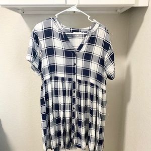 Plaid Mini Dress